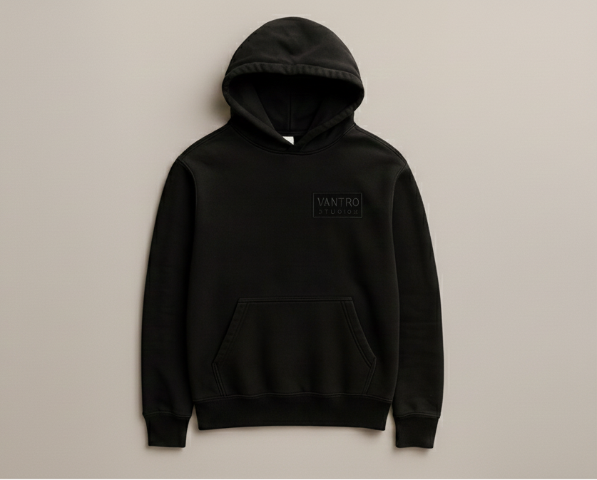 Vantro Black Hoodie