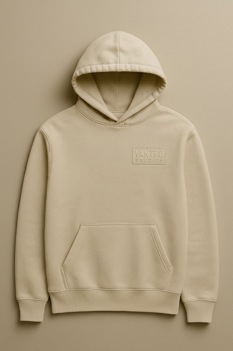 Vantro Cream Hoodie